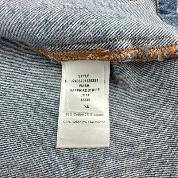 VERONICA BEARD Dahl Striped Denim Jacket XS - Picture 10 of 14